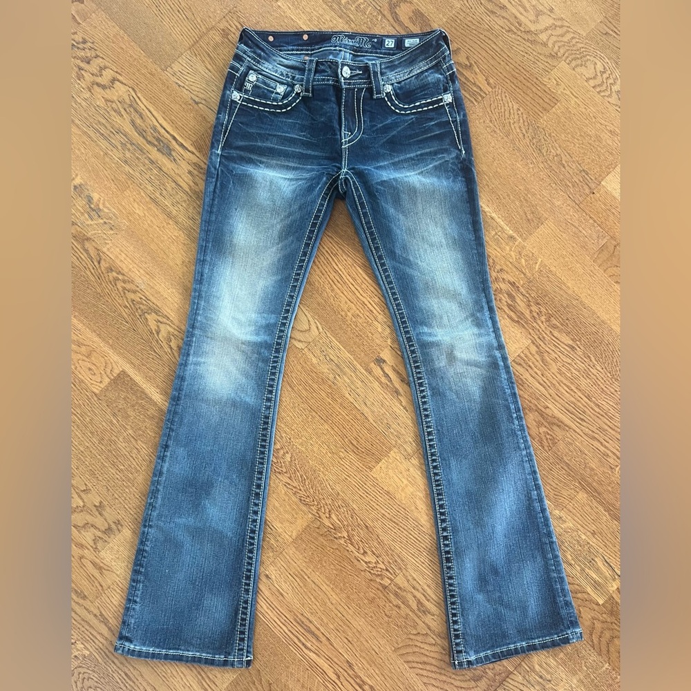 Dark Wash Women's Bootcut Jeans - Blue